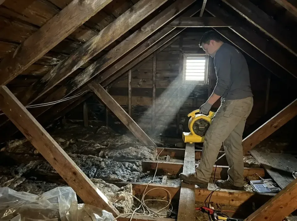 attic-water-damage-drying-proc-007 — frequently asked questions, Emergency Water Extraction & 24/7 Flood Response in Richlan…